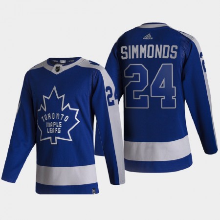 Toronto Maple Leafs Wayne Simmonds 24 2020-21 Reverse Retro Authentic Shirt - Mannen